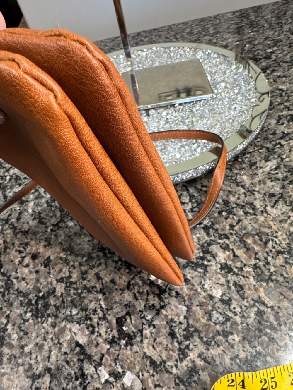 LC Lauren Conrad Brown Leather Crossbody - Picture 10 of 12